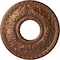 Ekena Millwork Hurley Ceiling Medallion (Canopies up to 7 1/4"), 22 1/8"OD x 7 1/4"ID x 1 3/4"P, Polished Copper CM26HUPOS - alternate 1